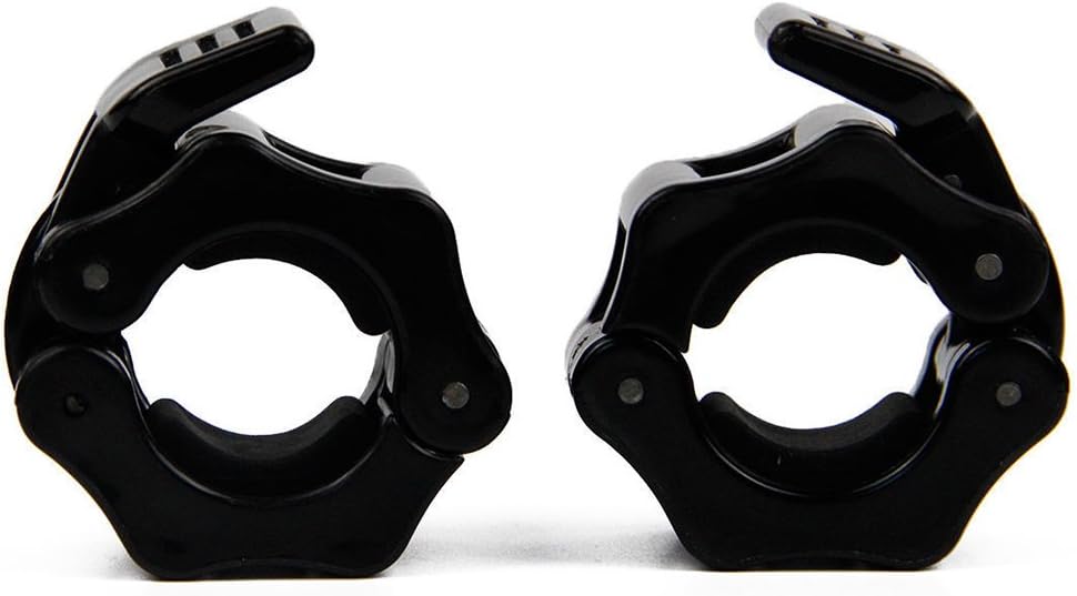 HemeraPhit Barbell Collar Locks 1" or 2" Bar Clamp Weight Lifting Quick Release Lock Jaw, 1Pair