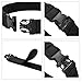YAHILL Safety Security Nylon Duty Tactical Belt, Adjustable Heavy Duty Police Equipment Combat Gear, Accessories for Sports Outdoor (Black-Promoted)