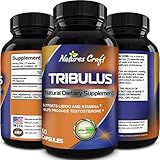 Tribulus Terrestris Extract - Pure Source of Energy (Extremely Potent Formula) - Increases Testosterone & Stamina Levels by 137% - Helps with Body Fat Loss, Muscle & Sleep Benefits - USA Made By Biogreen Labs