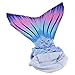 Play Tailor Mermaid Tail Swimmable Costume Swimsuit for Girls Swimming(No monofin) (Child 14, Light Purple)