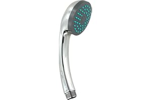 CashMuch Shower Head for Bathroom Use, Single Spray Mode, Abs Engineering Plastic, Comfortable Grip, 13 Cm Handle Length, Fit