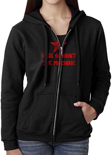 Women Rage Against The Machine Star Hoodie Sweatshirt Black