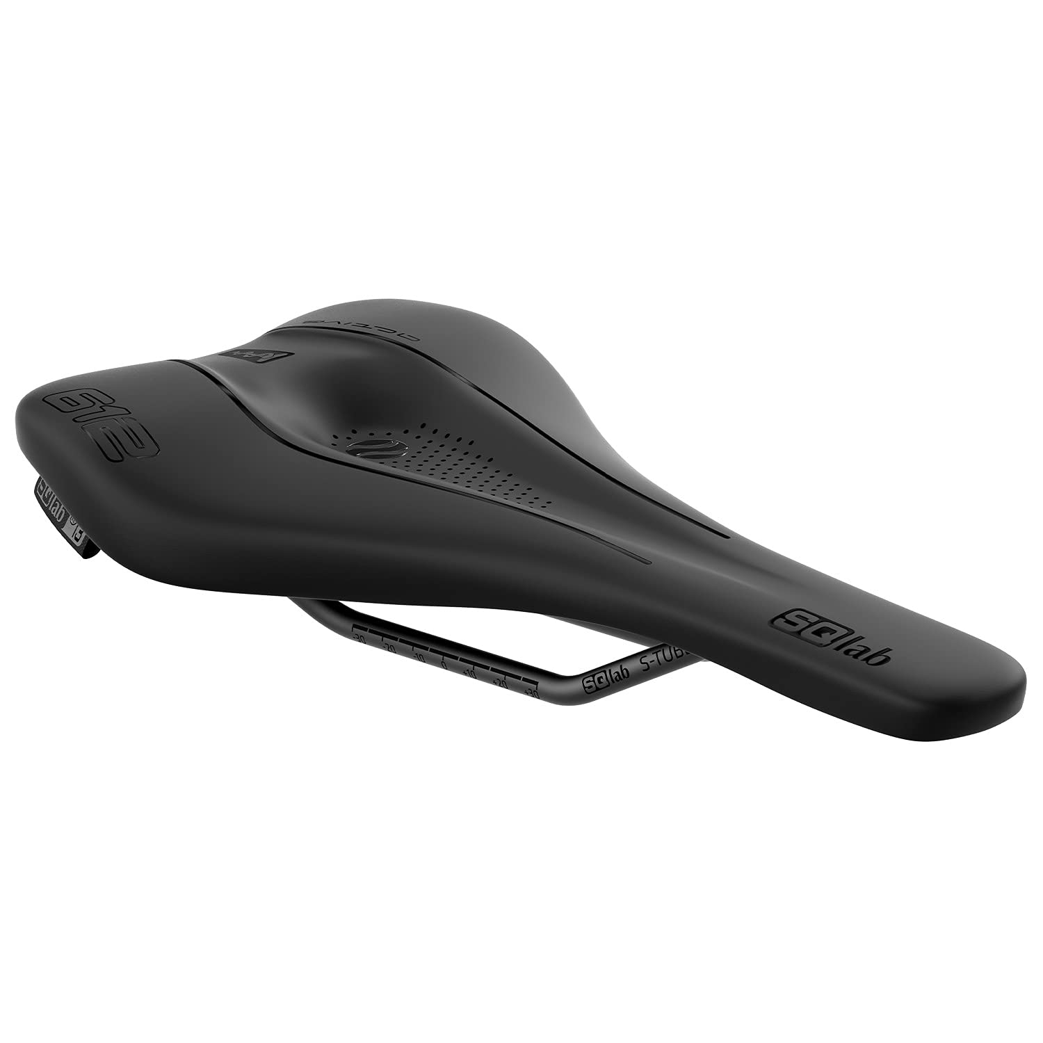 SQlab Unisex - Adult 612 Ergowave Active 2.1 Road & MTB Race Bicycle Saddle, Black, 16 cm