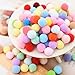 Acerich 300 Pcs 1 Inch Assorted Pompoms Multicolor Arts and Crafts Fuzzy Pom Poms Balls for DIY Creative Crafts Decorations