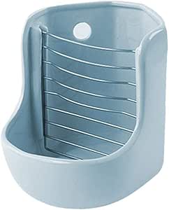 MLQ Comedero pequeño de cerámica para heno para Mascotas de Doble Uso