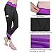 Baleaf Women's Workout Running Capri Leggings Purple Size L