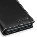 TETDED Premium Leather Case for BlackBerry KEY2 LE, Gerzat, Book Type (Nappa Black)