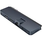 HyperDrive Duo PRO 7in2 USB-C Hub Multiport Adapter for MacBook/iPad/PC/Chromebook &ndash; 4K HDMI 60Hz HDR Support, Gigabit Ethernet, USB4/Thunderbolt 4, 10Gbps USB-C &amp; USB-A, MicroSD