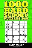 1000 Hard Sudoku puzzles 9x9: Sudoku Puzzle Book for Adults (1000 puzzles) (Volume 5) by Anna Magey