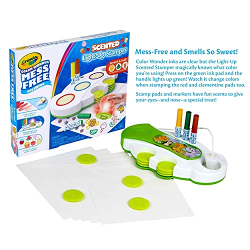 Crayola Color Wonder Light Up Stamper with Scented Inks, Gift for Kids