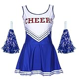 Jojobaby Women's Musical Uniform Fancy Dress Costume Complete Outfit (Small, Blue)