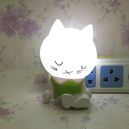 ShineMe Cute Sleeping Cat LED Night Lamp 0.2W Light Sensor Induction