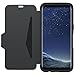 OtterBox Strada Series for Samsung Galaxy S8 - Retail Packaging - Onyx (Black/Black Leather)