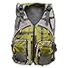 Isafish Fly Fishing Mesh Vest Pack for Anglers Outdoor Breathable Multi Pockets Backpack Vests Adjustable Size for Men Women Sling Pack