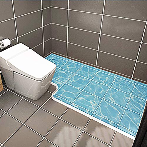 Duzzy 67 Inch Collapsible Shower Threshold Water Dam, Ideal for