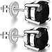 ZowBinBin Sterling Silver Round Cut Cubic Zirconia Stud Earrings,Fashion Black Cubic Zirconia Earrings