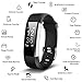 Fitness Tracker, Kinbom Heart Rate Monitor Smart Watch With Sleep Monitor, Step Counter, GPS, Message Notification, Bluetooth 4.0, IP67 Waterproof Activity Tracker for Android＆iOS Smart Phone (Black)