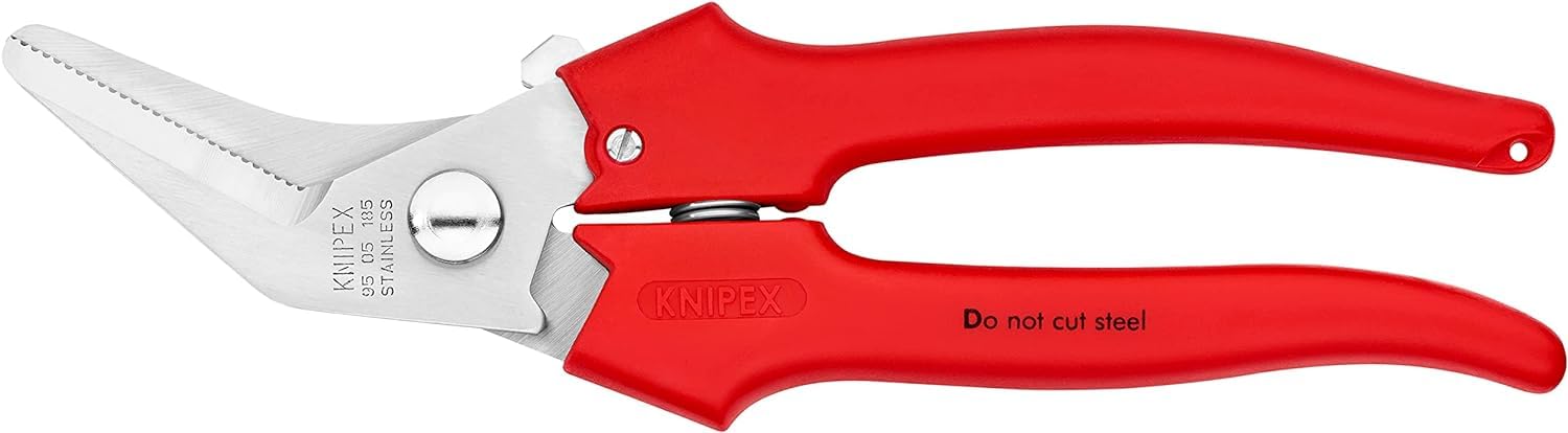 KNIPEX Combination Shears Plastic Coated 185 mm, 95 05 185