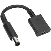 ASHATA DC Power Adapter Connector, 4.5 x 3mm Female to 7.4 x 5.0mm Male DC Converter, for HP Laptop Adapter Charger