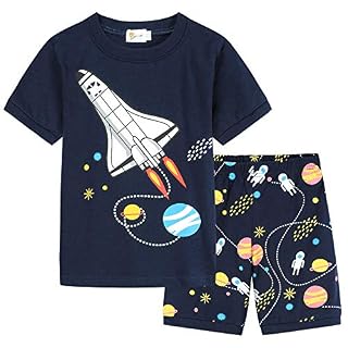 Little Boys Pajamas Cars Motorcycle 100% Cotton Toddler Short Sleeve Sleepwear Boys Summer PJs Clothes Outfit Sets 2-7T