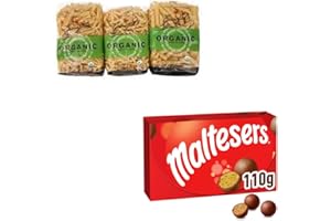 KD CHOCOLATES Garofalo Organic Pasta, Variety Pack, 17.6 oz, 6-count Includes a Free Maltesers Box (110g).