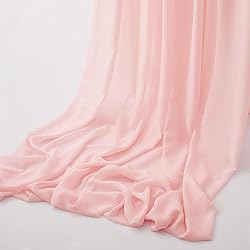 MaiMaiSuan 60" Wide Light Pink Chiffon Fabric by