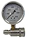 Ultimate Washer UW16-PW173B Pressure Gauge & Adaptor for Pressure Washers, Stainless Steel, 6000 PSI Rated