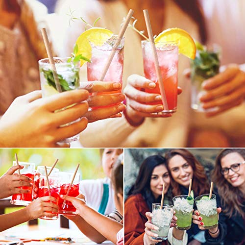 LYTIVAGEN 400 Stück Papier Trinkhalme Biologisch Abbaubare Trinkhalme Natur Kraftpapier Strohhalme Einweg Strohhalme für… – Bild 8