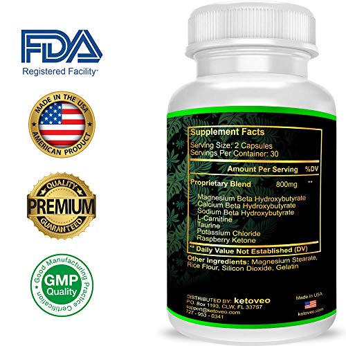 Keto Pills That Work Fast for Women & Men - Keto BHB Capsules Salts Exogenous Ketones Supplement - Keto Diet Pills Energy Boost, Raspberry Ketones, No Caffeine - Get in Ketosis for Ketogenic Diet - Thumbnail 2