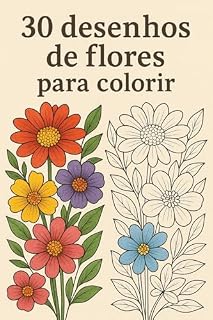 Livro Flores para colorir
