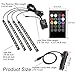 Car Interior Lights,4pcs 48 LED Multicolor LED Strip Lights for Car Under Dash Lighting Waterproof Kit with Music Sync and Wireless Remote Control Multi-Mode Change,Car Charger Included,DC 12Vthumb 2