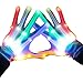 Kandi Gear LED Gloves, Light up Rave Gloves, Glow in The Dark LED Skeleton Gloves