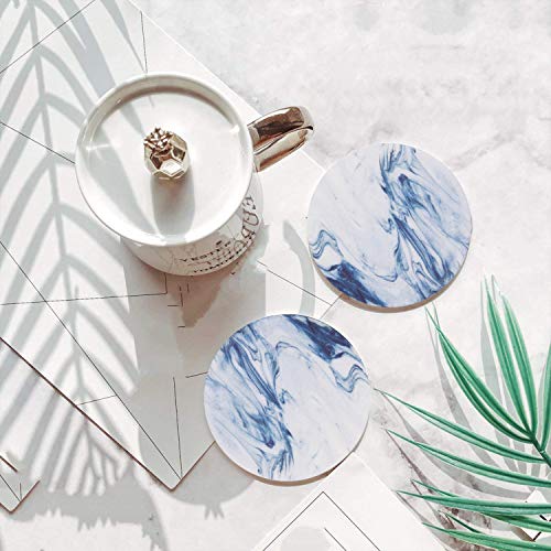 image for Absorbent Drink Coasters, GOH DODD 8 Pieces Ceramic Mats Table Centerp