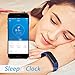 LETSCOM Smart Tracker Watch, Smart Pedometer Bracelet and Sleep Monitor, Bluetooth 4.0 Activity Tracker, IP67 Waterproof Fitness Tracker, OLED Touch Screen Fitness Tracker, Blue