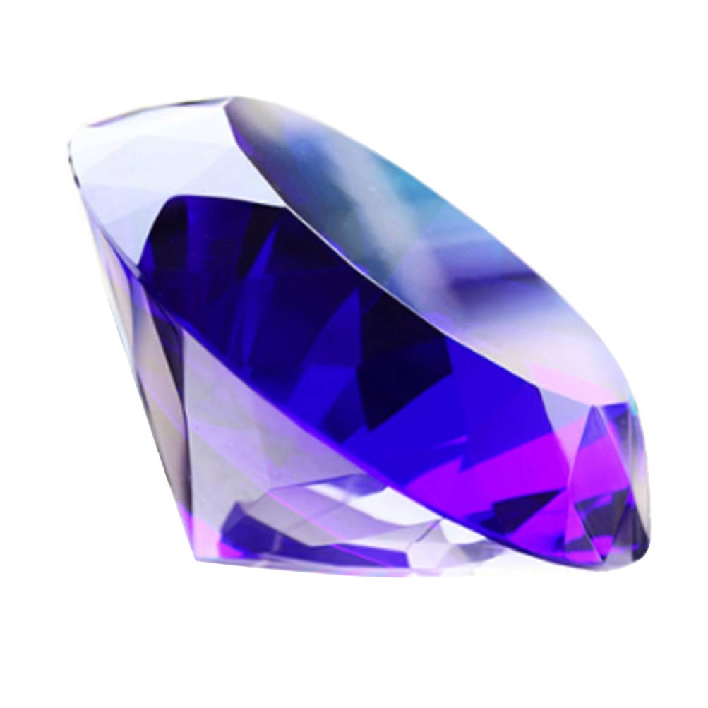 Holibanna Artificial Diamond Ornaments 2 Pack Crystal Gems 2.36In Decorative for Wedding Home Bridal Shower Table Decoration