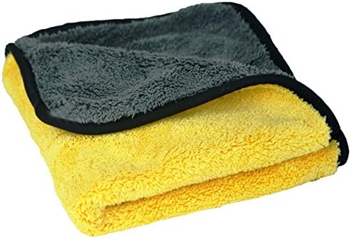 Microfibre Drying Cloth Car Scratch-free Car Scar – 45 x 38 cm Cleans Dry Protection Scratch Free Surface Protection Dry Cloth (Yellow)