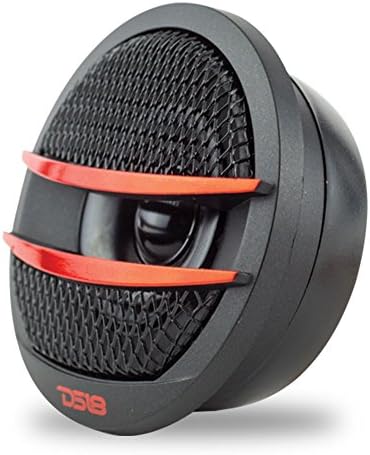 DS18 TX1R Tweeter X1 1.38-inch 200 Watts Max Pei Dome Ferrite Tweeters with Mounting Kit Angle, Flush, & Surface - Set of 2 (Black/Red) - Image 3