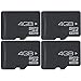Extreme Speed 4-Pack 4 GB High-Speed MicroSD Memory Card with Adaptor (16 GB Total)