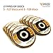 Ryker Hardware Premium Zirconia 40-Grit Flap Disc (10 Pack) 4.5 Inch x 7/8 Inch Abrasive Grinding Wheels | Type 27 and Type 29-5 of Each Grinder Disc