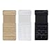 Bra Elastic Extender 6pcs-Pack 3 Rows 3 Hooks, black/Nude/White, One Size