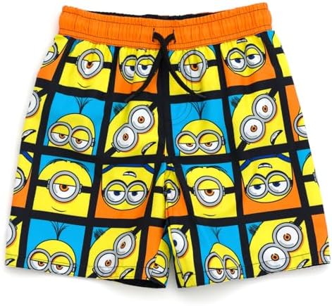 Amazon.com: Minions Toddler Boys UPF 50+ Swim Trunks Bathing Suit