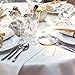 HAMPAN 100 Gold Plastic Cups 9 Oz Gold Rimmed Tumblers Clear Plastic Cups Disposable Cups For Wedding Party