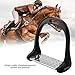 Yosooo Horse Riding Stirrups, Aluminum Stirrup with Stainless Steel Anti-Slip Pad for Equestrian Saddle(Black)thumb 3