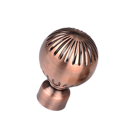 Buy 1 Piece Inner Dia 28mm Curtain Rod Finial End Vintage Retro