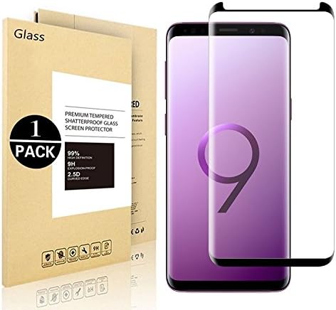 Samsung Galaxy S9 Plus Screen Protector, Audins Tempered Glass Screen Protector [Case Friendly] [Anti-Scratch][Anti-Fingerprint][Bubble Free] for Samsung Galaxy S9 Plus (Black)