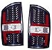 Dodge RAM Pickup Replacement Tail Light Assembly (LED Black) - 1-Pair