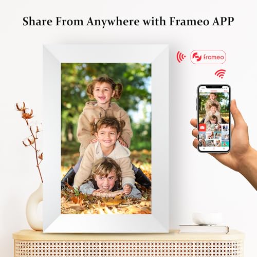 AEEZO 10.1 Inch WiFi Digital Picture Frame, IPS Touch Screen Smart