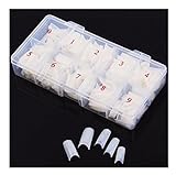 Fullkang Box 500Pcs Natural French False Acrylic Nail Art Tips UV Gel DIY