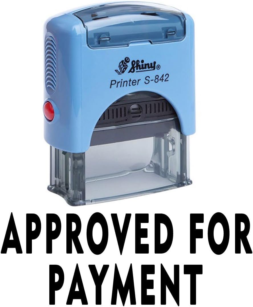 Printtoo Approved for Payment Self Inking Rubber Stamp Office Stationery Shiny Stamp
