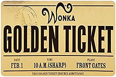 Machine-washable Willy Wonka Golden Ticket Chocolate Bar Decorative Non-woven Fabric Non Slip Pad Computer desk pad mat